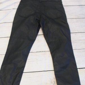 Rock & Republic Black Coated Jeans 12M NWOT
